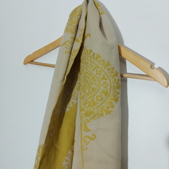 ANICHINI 100% Wool Paisley Print Reversable Scarf - Picture 6 of 16